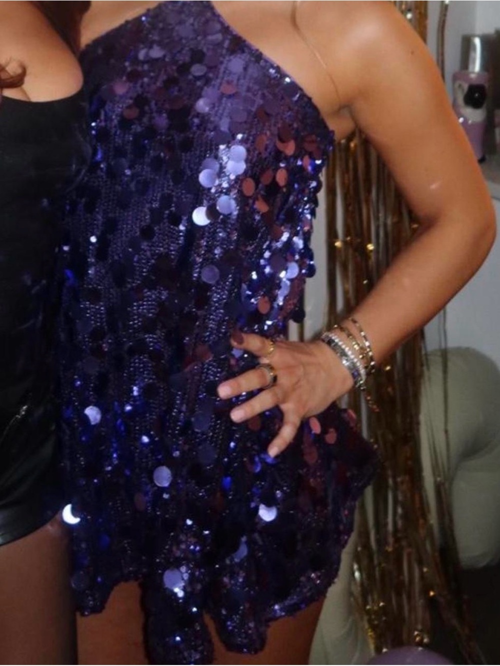Princess Polly Purple Sequin Halter Dress - Picture 2 of 5